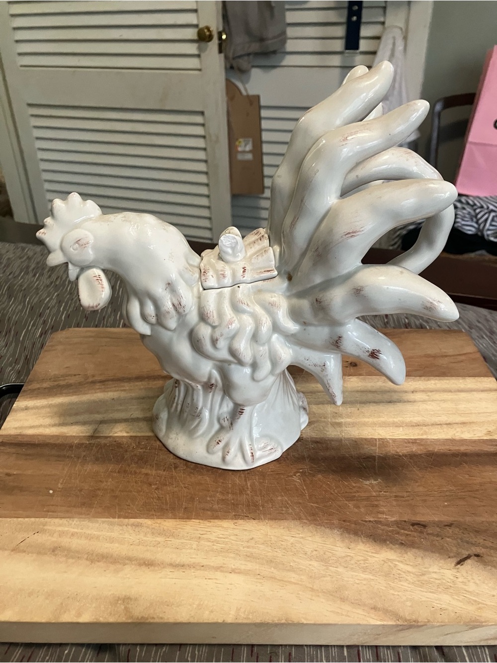 Vintage Ceramic Rooster Pitcher